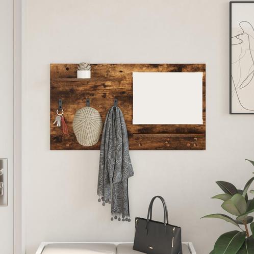 vidaXL Wandgemonteerde kapstok met plank Gerookt eiken, Huis en Inrichting, Kasten | Wandmeubels, Nieuw, Verzenden