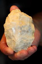 Paleolithisch Vuursteen Bifacie, punt - 90 mm (Zonder, Antiek en Kunst