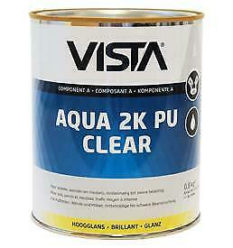 Vista Aqua 2K PU Clear transparante lak voor wanden en vloer, Bricolage & Construction, Peinture, Vernis & Laque, Envoi