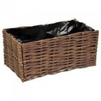NIEUW - Wilgentenen plantenbak 60 x 30 x 30 cm, Tuin en Terras, Verzenden, Nieuw