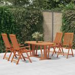 vidaXL 5-delige Tuinset massief eucalyptushout, Tuin en Terras, Tuinsets en Loungesets, Verzenden, Nieuw, Tuinset