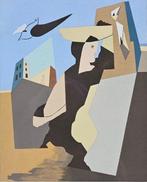 Leopold Survage (1879-1968) - Personnage dans la ville, Antiek en Kunst, Kunst | Schilderijen | Modern