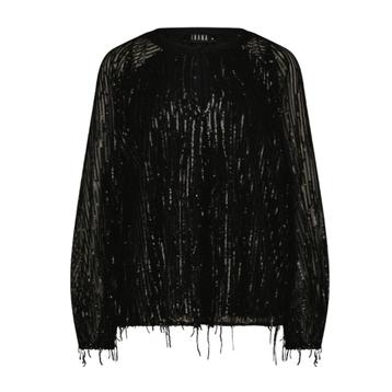 Ibana • zwarte pailletten blouse Folette • 42 beschikbaar voor biedingen