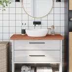 vidaXL Wastafelblad 100x60x4 cm massief beukenhout, Huis en Inrichting, Keuken | Keukenelementen, Verzenden, Nieuw
