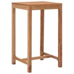 vidaXL Table de bar de jardin 60x60x105 cm bois de teck, Neuf, Verzenden