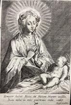 Raphael Sadeler I (1561-1632) - Madonna col Bambino, Antiek en Kunst