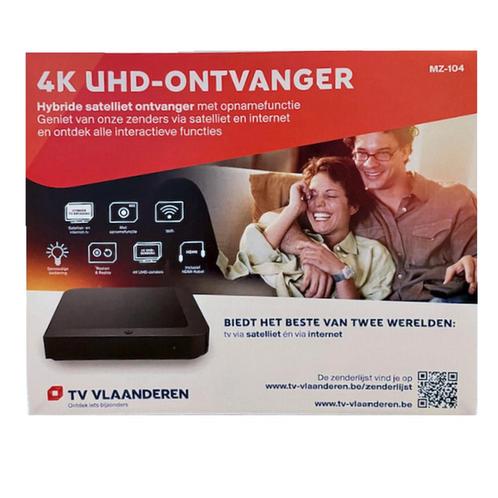 TV Vlaanderen MZ-104 UHD - 4K met ingebouwde smartcard, Audio, Tv en Foto, Schotelantennes, Nieuw, Ophalen of Verzenden