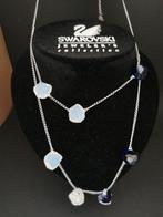 Beeld, Swarovski collier met white opal en blauwe stenen - 0