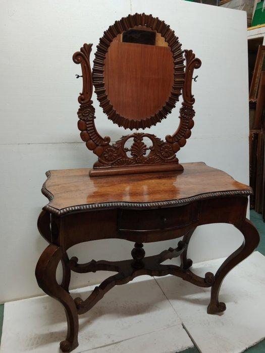 Wandtafel - Walnoot - Toilet in Noce Carlo X, Antiek en Kunst, Antiek | Overige Antiek