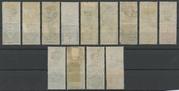 Koninkrijk Italië 1924 - Selectie van 13 gebruikte beschikbaar voor biedingen