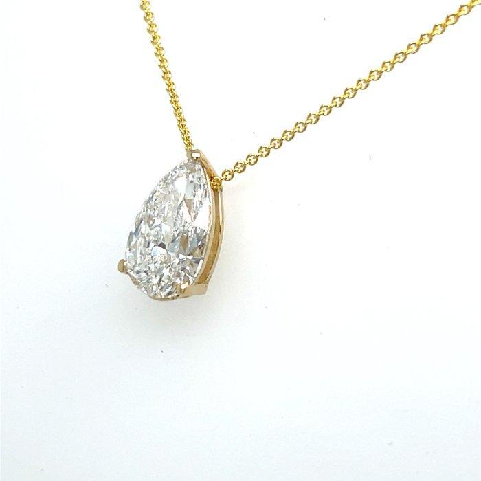 Halsketting - 14 karaat Geel goud - 3.00ct. tw. Diamant, Handtassen en Accessoires, Kettingen