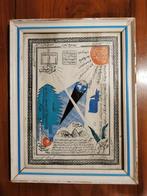 Carte astronomique (1) - Bois, papier et verre - Turquie -, Antiquités & Art