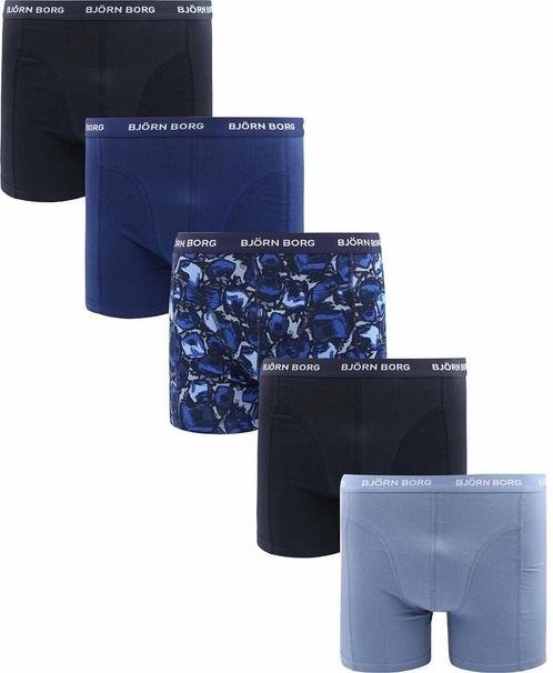 Bjorn Borg Boxers Cotton Stretch 5-Pack Blauw maat M Heren, Kleding | Heren, Ondergoed, Boxer, Verzenden