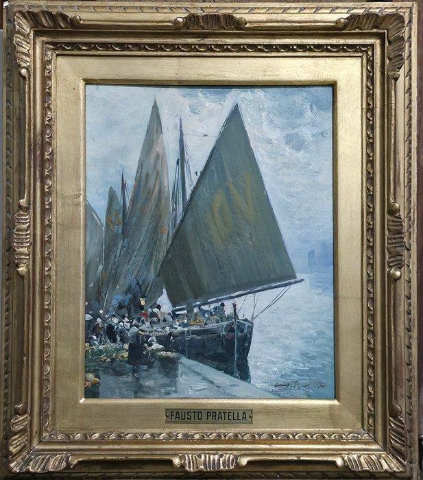 Fausto Pratella (1888-1964) - Venezia, Antiek en Kunst, Kunst | Schilderijen | Klassiek