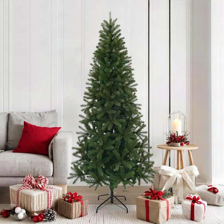 vidaXL Kunstkerstboom met standaard Groen 180 cm PVC, PE en, Divers, Noël, Envoi