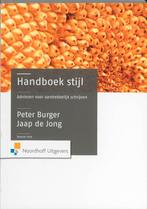Handboek stijl 9789001709655, Boeken, Kunst en Cultuur | Beeldend, Gelezen, P. Burger, Jaap de Jong, Verzenden