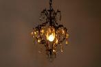 Plafondlamp - Kleine kooi-luster - Kristal, Brons -