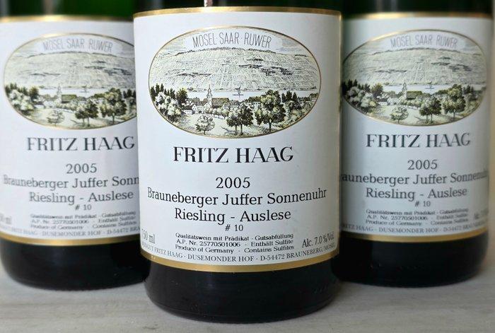 2005 Fritz Haag, Brauneberger Juffer Sonnenuhr Riesling,, Verzamelen, Wijnen