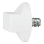 WENTEX® Rotary knob M10x12 (gordijnsteun) wit, Verzenden