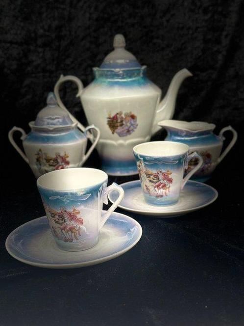 Antikes Stil-Kaffeeservice – Lüster-Porzellan mit, Antiek en Kunst, Antiek | Meubels | Tafels