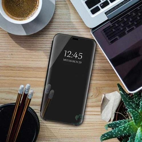 Oppo Find X2 Smart Spiegel Flip Case Cover Hoesje Zwart, Telecommunicatie, Mobiele telefoons | Hoesjes en Screenprotectors | Overige merken