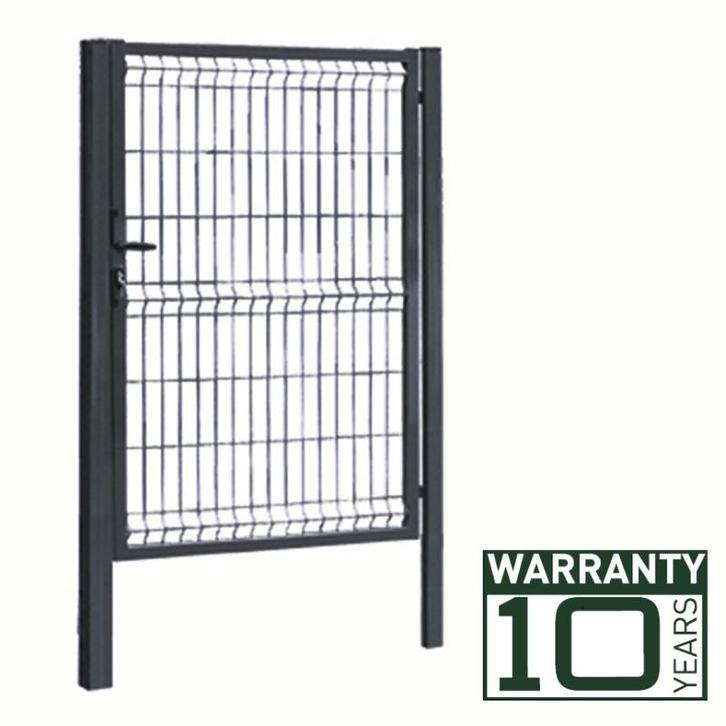 Tuinpoort (geschikt bij 3d draadpanelen) h170xb120 - zwart, Tuin en Terras, Tuinschermen, Nieuw