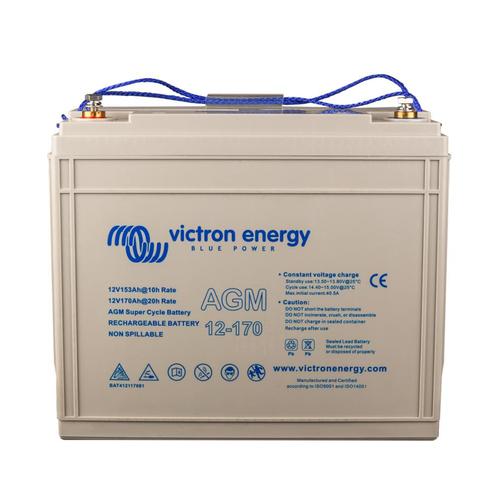 Victron 12V 170Ah (C20) AGM Super Cycle-accu M8 (Loodaccu), TV, Hi-fi & Vidéo, Batteries, Envoi