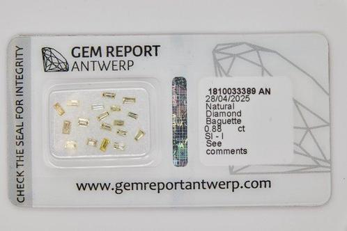 Sans Prix de Réserve - 18 pcs Diamant (Naturelle) - 0.88 ct, Handtassen en Accessoires, Edelstenen