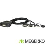 ATEN mini KVM switch 2-port USB CS22D DVI, Computers en Software, Verzenden, Nieuw