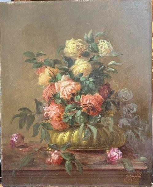 Licinio Barzanti (1857-1944) - Vaso con Fiori, Antiek en Kunst, Kunst | Schilderijen | Klassiek