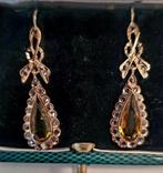 Oorbellen - 18 karaat Geel goud - 12.76ct. tw. Citrien -, Bijoux, Sacs & Beauté, Boucles d'oreilles