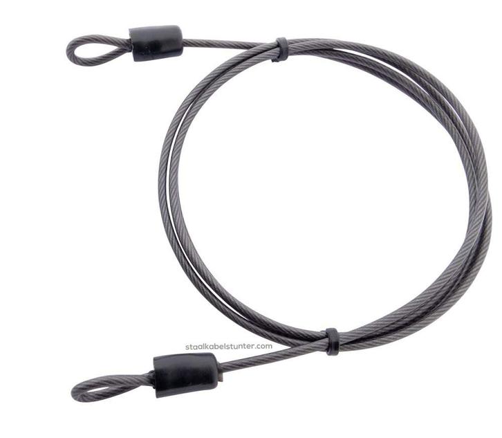 Staalkabeltjes met lussen voorzien van draadklem - 2.5mm, Tuin en Terras, Overige Tuin en Terras, Verzenden