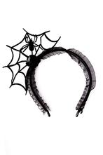 Haarband Spinnenweb Zwart Spinnen Web Diadeem Halloween Grie, Ophalen of Verzenden, Nieuw