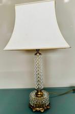 Lamp - Verguld messing - Lamp met kristallen voet