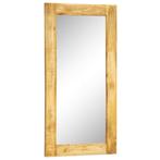 vidaXL Wandspiegel in massief houten frame 120x60 cm, Huis en Inrichting, Woonaccessoires | Spiegels, Verzenden, Nieuw