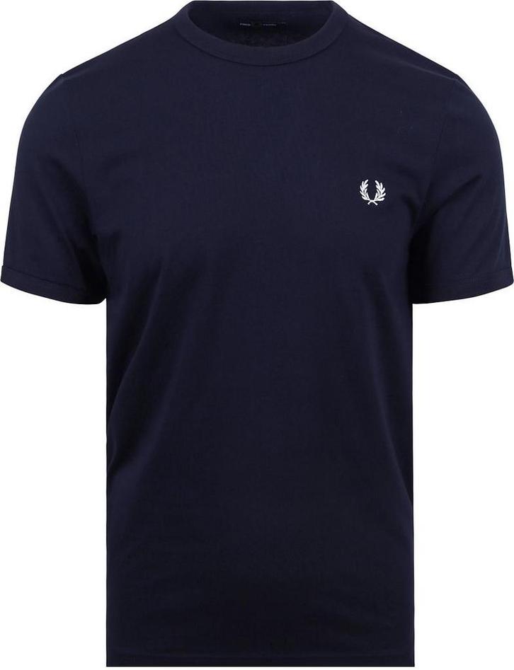 Fred Perry Ringer T-Shirt Navy maat Maat 52/54 (L) Heren, Vêtements | Hommes, T-shirts, Envoi