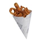 Biologisch afbreekbare friteszakken met kranten print |, Verzenden, Nieuw in verpakking