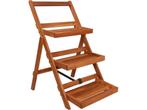 vidaXL - Plantenstandaard - 3-laags - 50x63x80 - cm -, Tuin en Terras, Verzenden, Nieuw
