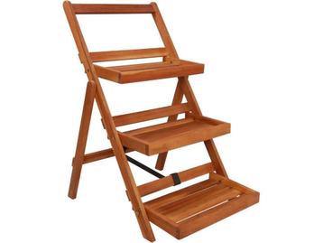 vidaXL - Plantenstandaard - 3-laags - 50x63x80 - cm - beschikbaar voor biedingen