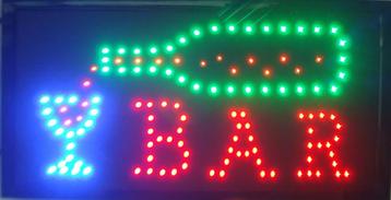 Bar drank cafe LED bord lamp verlichting lichtbak reclamebor, Verzenden