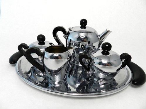 Alessi - Carlo Alessi - Theeservies (5) - Rare small Bombé, Antiek en Kunst, Antiek | Meubels | Stoelen en Sofa's