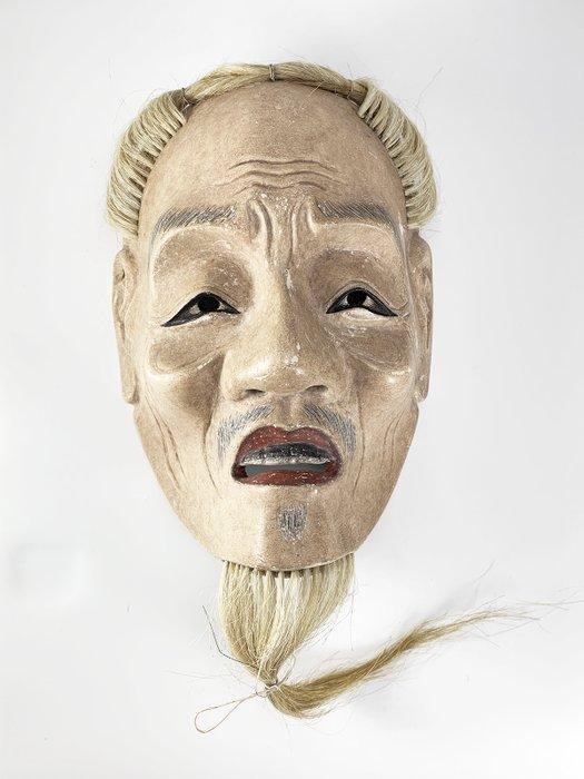 Mask - Traditioneel houten Noh Maijo masker () (Zonder, Antiek en Kunst, Antiek | Overige Antiek