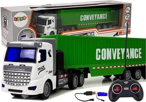 RC bestuurbare vrachtwagen met trailer - 35x6x8 cm, Hobby en Vrije tijd, Modelbouw | Radiografisch | Auto's, Nieuw, Ophalen of Verzenden