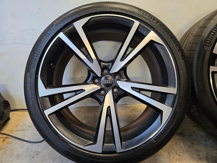 Demo Audi Q7 Q8 Etron 22 inch Audi Sport velgen zomerbanden, Auto-onderdelen, Banden en Velgen, Overige maten, Zomerbanden, 285 mm
