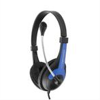 Esperanza EH158B headset hoofdband zwart, blauw, Informatique & Logiciels, Casques micro, Ophalen of Verzenden