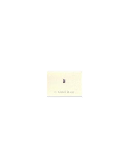 2004 ROLLS ROYCE PHANTOM BROCHURE ENGELS, Boeken, Auto's | Folders en Tijdschriften