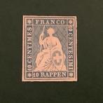 Suisse 1854 - 10 Rapen Muncher Press troisième période en, Gestempeld