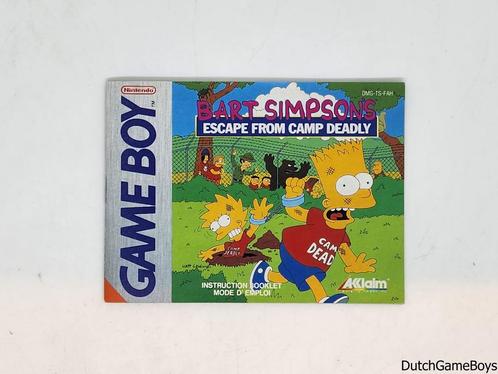 Gameboy Classic - Bart Simpsons: Escape From Camp Deadly - F, Consoles de jeu & Jeux vidéo, Jeux | Nintendo Game Boy, Envoi