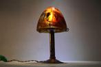 Tafellamp - Glas, IJzer (gesmeed), Antiek en Kunst