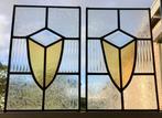 Art Deco Glas-in-loodraam (2) - 2e helft 20e eeuw, Antiek en Kunst
